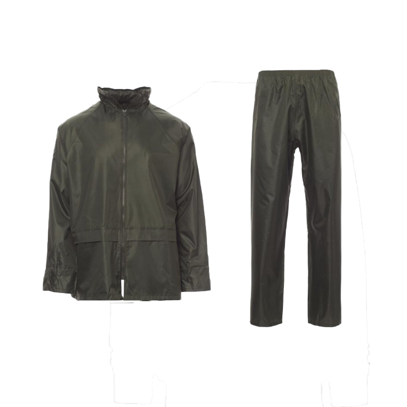Traje Impermeable PU Verde L CHEMITOOL BY PAYPER