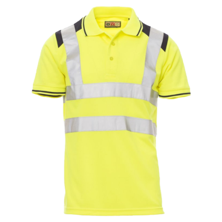 CHEMITOOL BY PAYPER Polo GUARD+ AV 150g Fluo Yellow / Navy Blue L