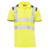 Polo GUARD+ AV 150g Amarillo Fluo / Azul Marino L CHEMITOOL BY PAYPER