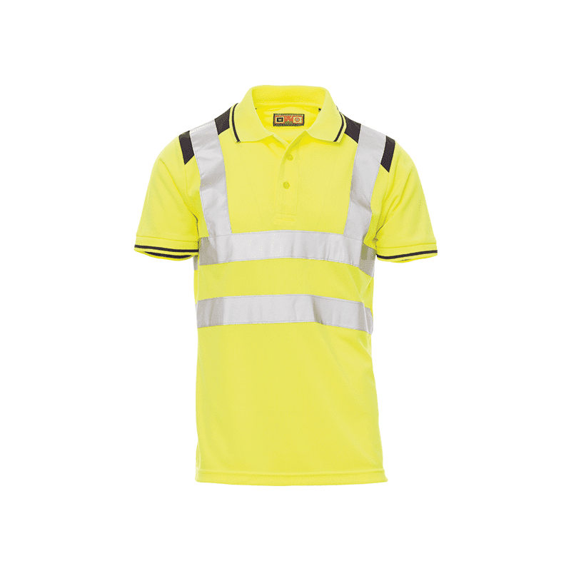 Polo GUARD+ AV 150g Amarillo Fluo / Azul Marino XXL CHEMITOOL BY PAYPER