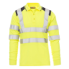 Polo GUARD+WINTER Manga Comprida AV 150g Amarelo Fluo/Azul Marinho S CHEMITOOL BY PAYPER