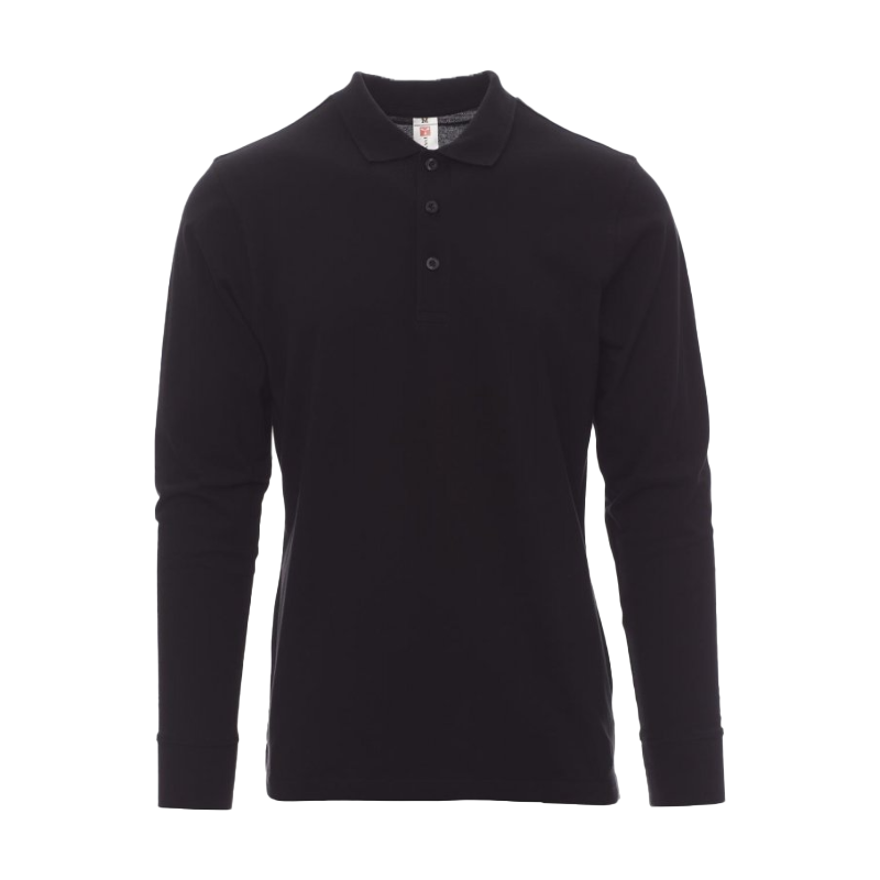 CHEMITOOL BY PAYPER VERONA Long Sleeve Polo Black M CHEMITOOL BY PAYPER VERONA Long Sleeve Polo Black M