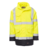 CHEMITOOL BY PAYPER High Visibility Yard Parka Bicolour Capuch Occult Yellow Fluo Blue Navy L