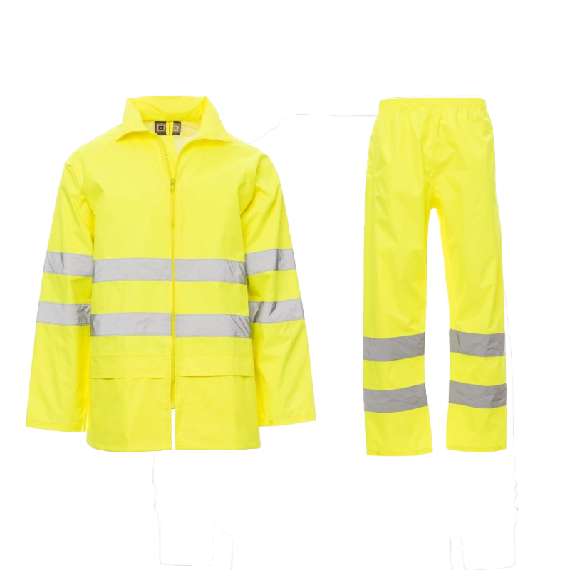 CHEMITOOL BY PAYPER HI-VI RAINSET Waterproof High Visibility Suit Yellow Flujo M