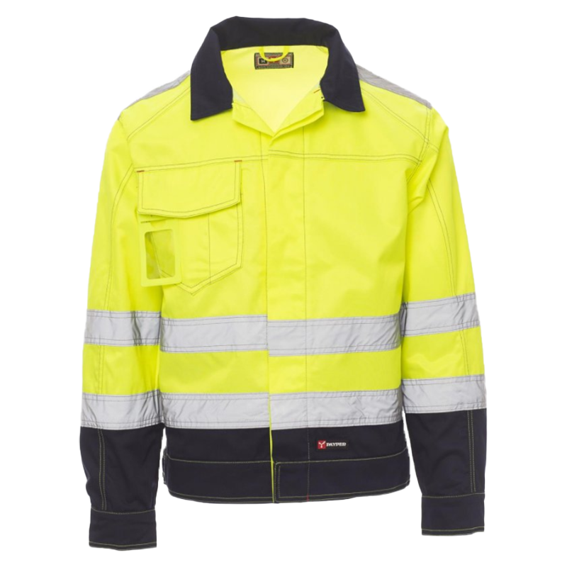 CHEMITOOL BY PAYPER SAFE HI-VI AV Jacket Bicolour Yellow Fluo Blue Navy XL