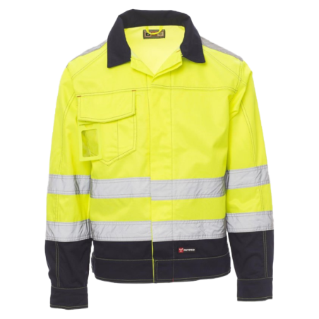 CHEMITOOL BY PAYPER SAFE HI-VI AV Jacket Bicolour Yellow Fluo Blue Navy XL