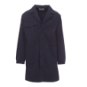 CHEMITOOL BY PAYPER SHELL Gown with Hidden Buttons Navy Blue S