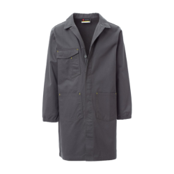 CHEMITOOL BY PAYPER Grey SHELL Gown with Hidden Buttons L