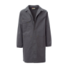 CHEMITOOL BY PAYPER Grey SHELL Gown with Hidden Buttons L
