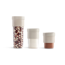Food Storage Container L Light Brown - Flip