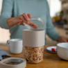 Food Storage Container L Light Brown - Flip