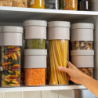 Food Storage Container L Light Brown - Flip