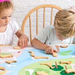 Galletas Puzzle Animales - Verde