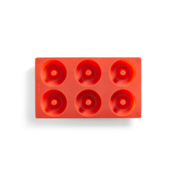 Mold for 6 Donuts Red