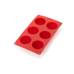 Molde de Silicona de 6 Muffins