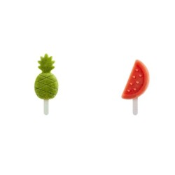 Tropical Fruits Ice Cream Molds (4Un)
