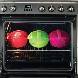 Estojo Cozinhar a Vapor Fundo 1-2 Pessoas Vermelho