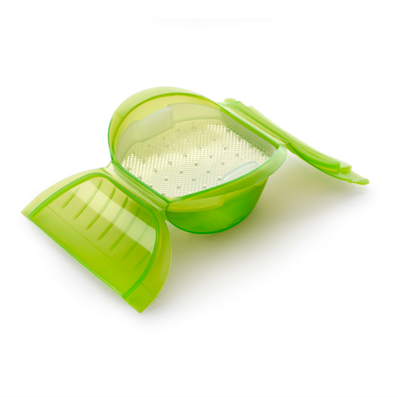 Deep Steam Case With Tray 3-4p Green