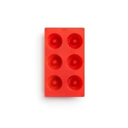 Molde para Mini Savarin Vermelho - 6Un