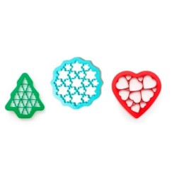 Kit 3 Cookies Cutters Surtido