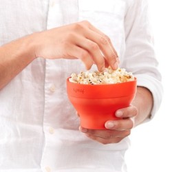 Mini Microwave Popcorn Set 1Uds Red