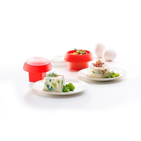 Kit Egg Cooker (x2) Red