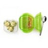 Deep Steam Case With Tray 1-2p. Green