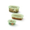 Reusable Silicone Boxes Set Green