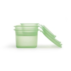 Reusable Silicone Boxes Set Green