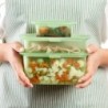 Reusable Silicone Boxes Set Green