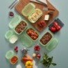Reusable Silicone Boxes Set Green