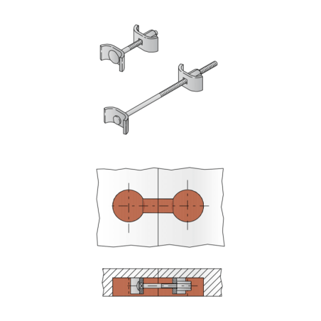 LISTA Top Joint With Clamping Element 65mm