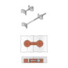LISTA Top Joint With Clamping Element 65mm