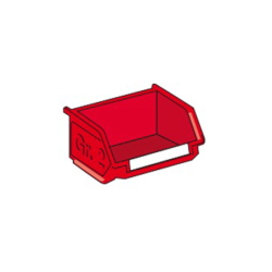 LISTA Plastic bin 109/163/75 Size 3 RED