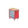 Lista Workshop Trolley with 6 Drawers