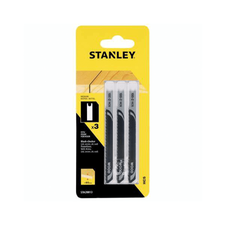 3 Lâminas HCS para Corte Basto e Reto STANLEY