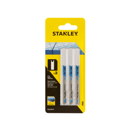 3 lâminas HSS para corte reto de 0.2 a 1