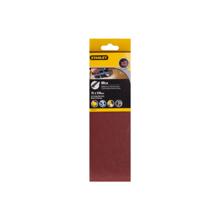 3 Cintas de lixa. 75x510 mm.
