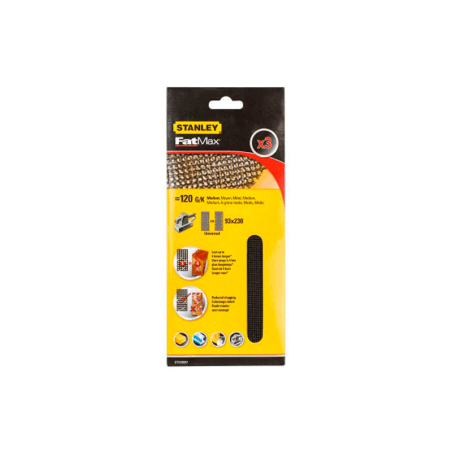 3 Folhas De Lixa Malhagem 1/3 (93x190mm)