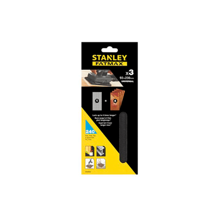 3 Folhas De Lixa Malhagem 1/3 (93x190mm)