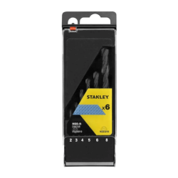 Cassete com 6 Brocas HSS-R Para Metal STANLEY