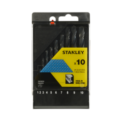 Cassette com 10 brocas HSS-R para metal