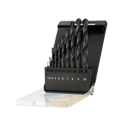 Cassette com 10 brocas HSS-R para metal