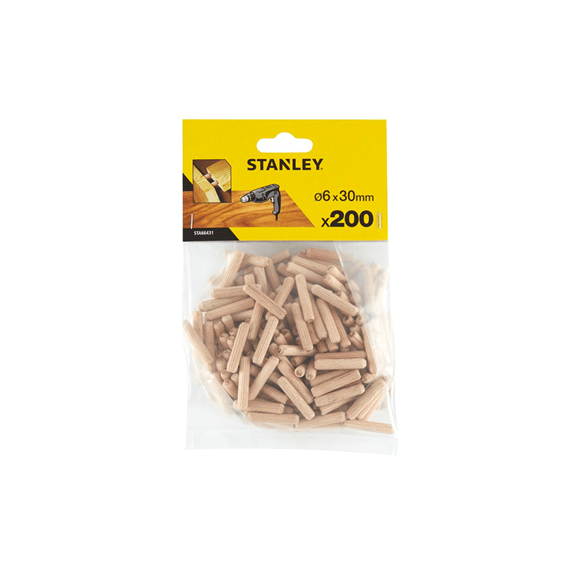 200 cavilhas para ensamblar ø 6x30 mm.