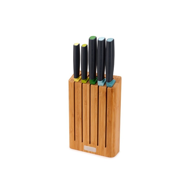 Bloco em Bambu com 5 Facas - Elevate Bloco em Bambu com 5 Facas - Elevate