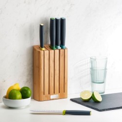 5-piece Knife Set with Bamboo Block - Elevate