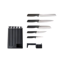 5-Piece Knife Set with Ceramic Sharpener