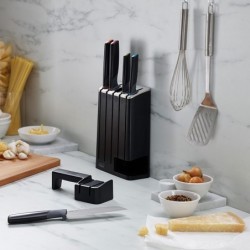 5-Piece Knife Set with Ceramic Sharpener