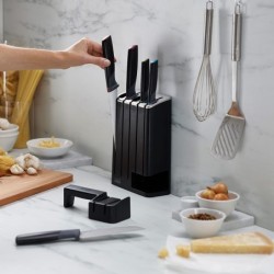5-Piece Knife Set with Ceramic Sharpener