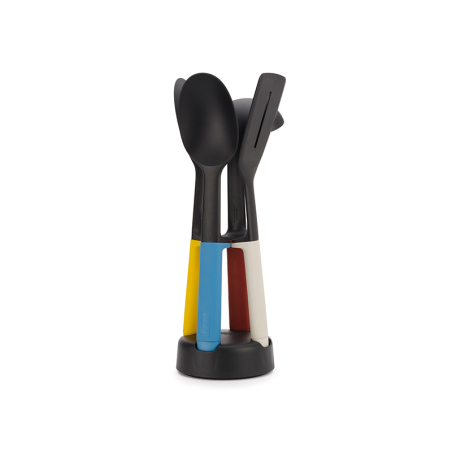 4-piece Utensil Set with Storage Stand - Elevate Slim